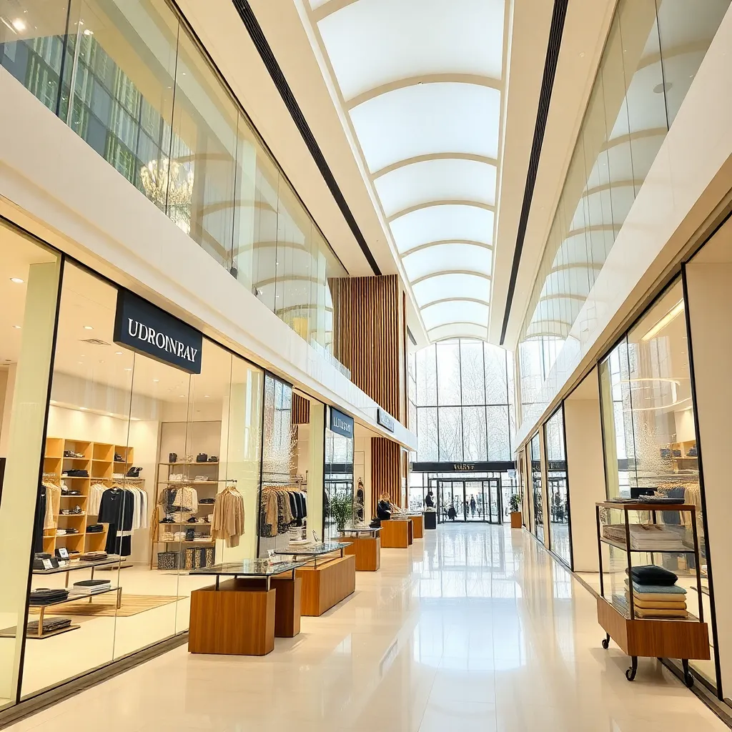 İstanbul'da modern bir alışveriş merkezi içindeki Avrupa perakende mağazası